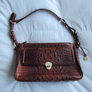Brown Croc BRAHMIN Shoulder Bag